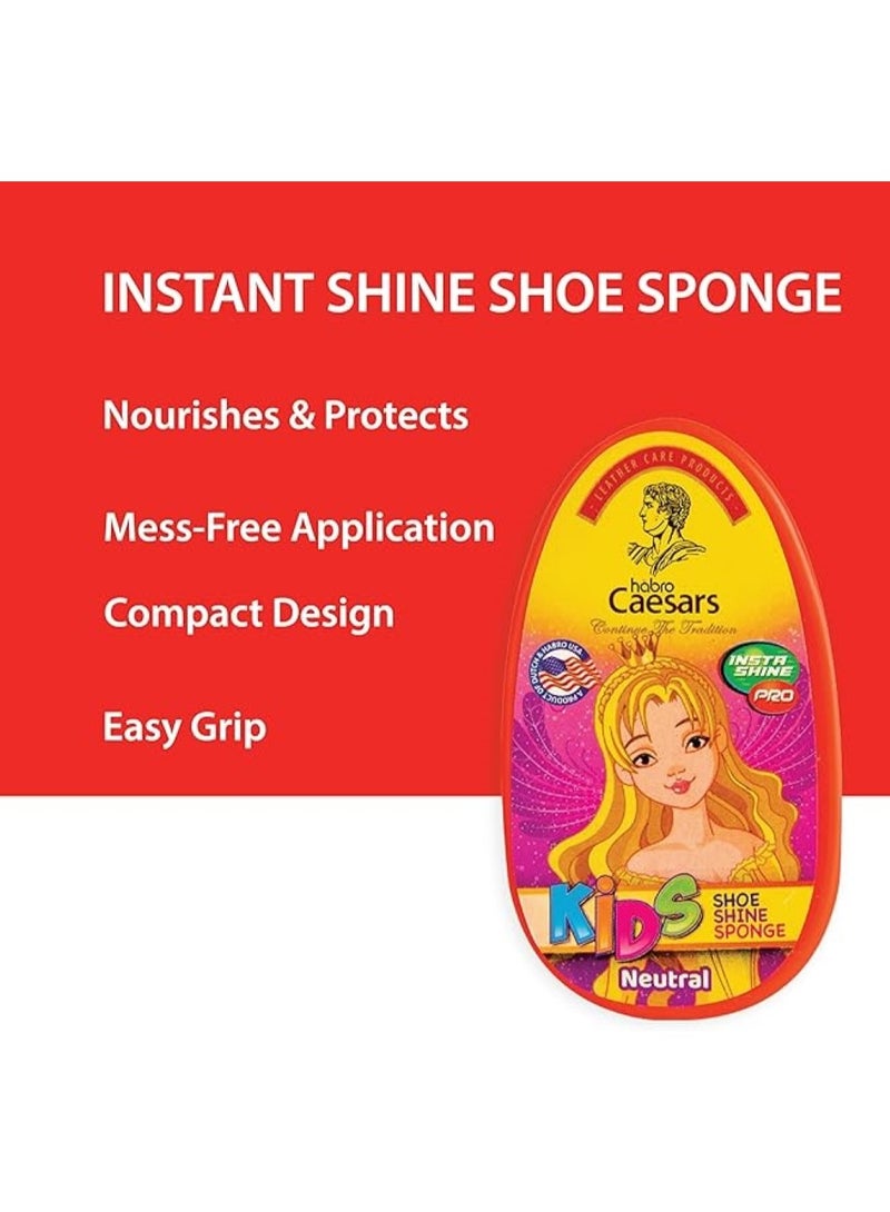 Habro Caesar Kids Shoe Shine Sponge For Girls Neutral 4 ML - Image 4